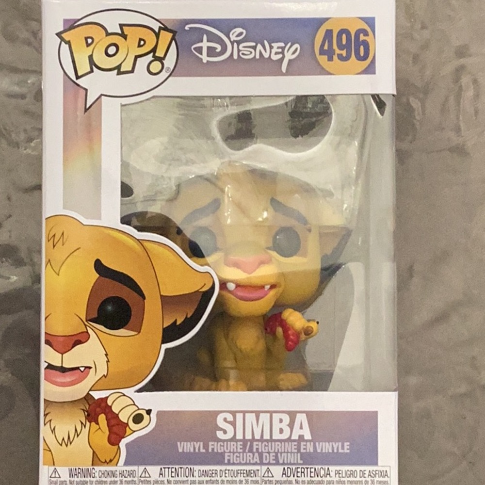 Disney Funko Pop Simba Vinyl Figure 496